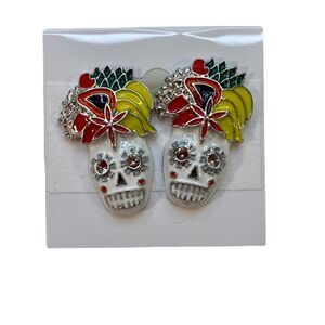 Sugar Skull Post Earrings. So fun!